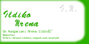 ildiko mrena business card